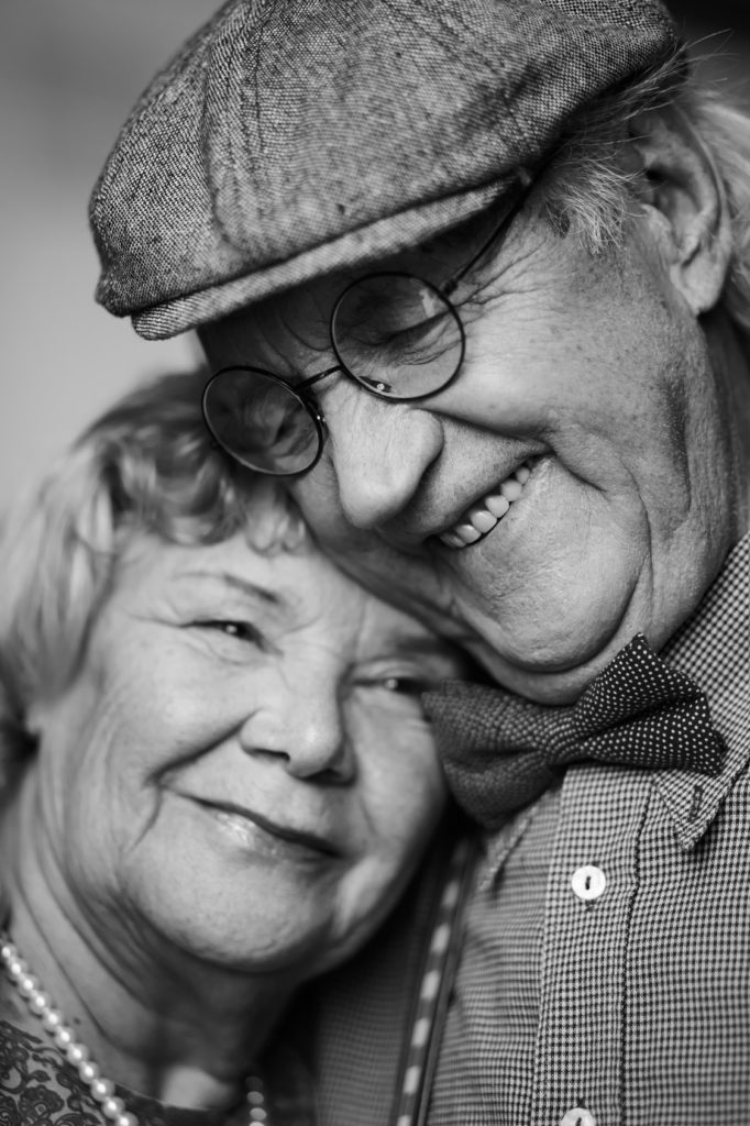 Elderly couple with whole life insurance